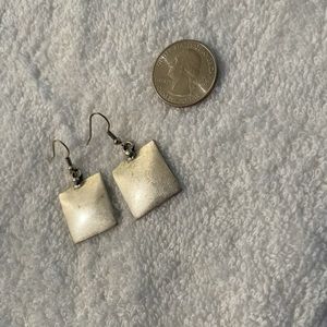 Silver tone earrings